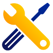 Illustration: wrench partially overlapping screwdriver.